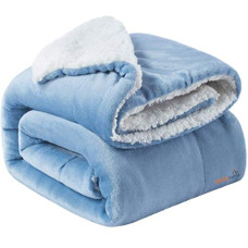 Deals and Offers on - BSB HOME Polyester Micromink Summer AC Blanket Sherpa Super Soft Flannel Solid/Plain Dohar/Comforter, Sky Blue, Size 220 x 228 Cms (Approx 7.4 x 7 ft) (Double) Deals, Discounts & Offers on - BSB HOME Polyester Micromink Summer AC Blanket Sherpa Super Soft Flannel Solid/Plain Dohar/Comforter, Sky Blue, Size 220 x 228 Cms (Approx 7.4 x 7 ft) (Double)
