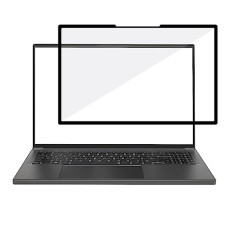 Deals, Discounts & Offers on Laptop Accessories - Amazon Basics Microlouver Anti-Glare Easy-Stick Screen For 15.6 Inches Laptop - Zero Eye Strain Alcs Technology Screen For Eye Protection, Professional Version (Black, Light Grey), Black