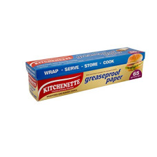 Deals, Discounts & Offers on  - Kitchenette Food Wrapping Paper - 65 Meter | Family Pack | Food Grade and Unprinted Paper | Coreless Roll | Microwave Safe |AKA - Butter Paper|