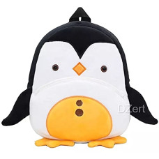 Deals and Offers on - DZert Kids Soft Plush Backpacks Cartoon Boys Girls Baby (2-5 Years) (Penguin) - Black Deals, Discounts & Offers on - DZert Kids Soft Plush Backpacks Cartoon Boys Girls Baby (2-5 Years) (Penguin) - Black