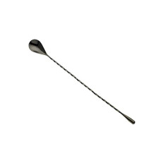 Deals, Discounts & Offers on  - Dynore Stainless Steel Black Matt Teardrop Twisted Design Bar Spoon/Stirrer/Mixing Spoon