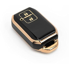 Deals, Discounts & Offers on  - Zealsy TPU Key Cover Compatible with Maruti Suzuki Jimny, Fronx, Baleno 2019, Grand Vitara, New Brezza 2022, Swift, Ertiga, XL6, DZire, Ignis 2 Button Smart Key (Black Gold)