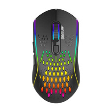 Deals, Discounts & Offers on  - Ant Esports GM700 Lightweight Wireless RGB Gaming Mouse, Rechargeable Mouse with Honeycomb Shell, 11 Led Light Modes, 4 Adjustable DPI, 2.4GHz Wireless RGB Mouse