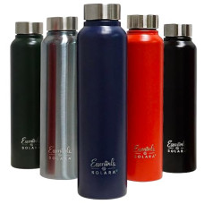 Deals and Offers on - SOLARA Essentials Stainless Steel Water Bottle 1 Litre (Pack of 1) | Dark Blue | Leak Proof | Single walled | Home & Kitchen Bottle | Gym Bottle | Treking Bottle | Travel Bottle Deals, Discounts & Offers on - SOLARA Essentials Stainless Steel Water Bottle 1 Litre (Pack of 1) | Dark Blue | Leak Proof | Single walled | Home & Kitchen Bottle | Gym Bottle | Treking Bottle | Travel Bottle