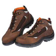 Deals and Offers on - KARAM ISI Marked Leather Safety Shoe | Excellent Grip, Comfort & Slip Resistance | Safety Shoes with Fibre Toe | Double Density | Brown | FS65BR(SWDAMN) Deals, Discounts & Offers on - KARAM ISI Marked Leather Safety Shoe | Excellent Grip, Comfort & Slip Resistance | Safety Shoes with Fibre Toe | Double Density | Brown | FS65BR(SWDAMN)