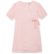 Deals and Offers on - AND Girl Pink tie-ups fit Flare Dress Deals, Discounts & Offers on - AND Girl Pink tie-ups fit Flare Dress