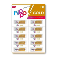 Deals and Offers on Electronics - Nippo 3DG Gold AA Battery | 1.5 V | 24 Months Shelf Life | Leakproof | For Toys, Remotes, Clocks, Wireless Mouse - Pack of 10 Deals, Discounts & Offers on Electronics - Nippo 3DG Gold AA Battery | 1.5 V | 24 Months Shelf Life | Leakproof | For Toys, Remotes, Clocks, Wireless Mouse - Pack of 10
