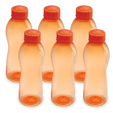 Deals and Offers on - Cello Maxis PET Bottle Set, 1 Litre, Set of 6, Orange Deals, Discounts & Offers on - Cello Maxis PET Bottle Set, 1 Litre, Set of 6, Orange