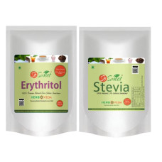 Deals and Offers on - So Sweet Stevia Powder 250gm + Erythritol 250gm Zero Calorie Sugar Free Sweetener Deals, Discounts & Offers on - So Sweet Stevia Powder 250gm + Erythritol 250gm Zero Calorie Sugar Free Sweetener