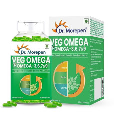 Deals and Offers on - DR. MOREPEN Omega 3 Deep Sea Fish oil Vegetarian Capsules 500mg | Flax Seed, Black Seed & Sea Buckthorn | 100% Safe & Natural| Natural Dietary Supplement For Healthy Heart, Brain & Joints - 60 Veg Capsules Deals, Discounts & Offers on - DR. MOREPEN Omega 3 Deep Sea Fish oil Vegetarian Capsules 500mg | Flax Seed, Black Seed & Sea Buckthorn | 100% Safe & Natural| Natural Dietary Supplement For Healthy Heart, Brain & Joints - 60 Veg Capsules