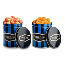 Deals and Offers on - Popcorn & Company Festive Gift Combo Pack of 2 Tins (Red Velvet & Cheesy Sriracha Popcorn) - 190 GM Deals, Discounts & Offers on - Popcorn & Company Festive Gift Combo Pack of 2 Tins (Red Velvet & Cheesy Sriracha Popcorn) - 190 GM