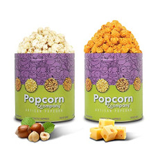 Deals and Offers on - Popcorn & Company Festive Gift Combo Pack of 2 Tins (Hazelnut Popcorn -130 Gm & Cheesy Sriracha Popcorn -60 Gm) - 190 GM Deals, Discounts & Offers on - Popcorn & Company Festive Gift Combo Pack of 2 Tins (Hazelnut Popcorn -130 Gm & Cheesy Sriracha Popcorn -60 Gm) - 190 GM