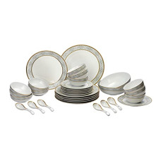 Deals and Offers on - Hitkari Porcelain Verona Light Dinner Set 33 Pcs.|Dinner Set Deals, Discounts & Offers on - Hitkari Porcelain Verona Light Dinner Set 33 Pcs.|Dinner Set