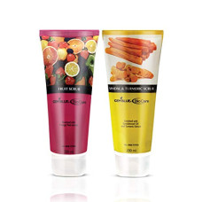 Deals and Offers on Beauty Care - GEMBLUE BioCare Fruit Scrub, 200ml and Sandal & Turmeric Scrub, 200ml Deals, Discounts & Offers on Beauty Care - GEMBLUE BioCare Fruit Scrub, 200ml and Sandal & Turmeric Scrub, 200ml