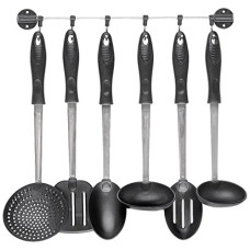 Deals and Offers on - Crystal Nylon Cooking & Serving Spoon Set, 7-Pieces, Multicolour Deals, Discounts & Offers on - Crystal Nylon Cooking & Serving Spoon Set, 7-Pieces, Multicolour