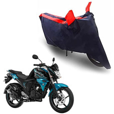 Deals, Discounts & Offers on Accessories - Oshotto Dust Proof Double Mirror Pocket Taffeta Bike Body Cover Compatible with Yamaha FZS V2 Fi (Red, Blue)