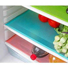 Deals, Discounts & Offers on  - Yellow Weaves PVC Plastic Rectangular Refrigerator Mats (11x17-inch, Multicolour)