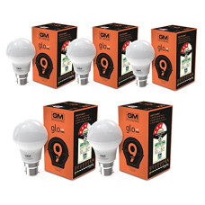 Deals and Offers on - GM GLO - 9 Watt LED Bulb - B22 100 Lumens Per Watt - 6500K White - Cool Day Light (Pack of 5) Deals, Discounts & Offers on - GM GLO - 9 Watt LED Bulb - B22 100 Lumens Per Watt - 6500K White - Cool Day Light (Pack of 5)