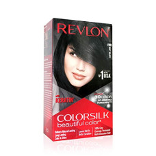 Deals and Offers on - Revlon (Color Silk Hair Color (3D Color Gel Technology) with Keratin), Soft Black 1WN, Deals, Discounts & Offers on - Revlon (Color Silk Hair Color (3D Color Gel Technology) with Keratin), Soft Black 1WN,