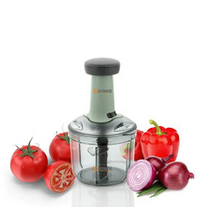 Deals and Offers on - E-COSMOS Food Chopper 900ml, Steel Large Manual Hand-Press Vegetable Chopper Mixer Cutter to Cut Onion, Salad, Tomato, Potato (Pack of 1) 900ml Deals, Discounts & Offers on - E-COSMOS Food Chopper 900ml, Steel Large Manual Hand-Press Vegetable Chopper Mixer Cutter to Cut Onion, Salad, Tomato, Potato (Pack of 1) 900ml