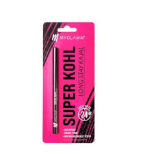 Deals, Discounts & Offers on Beauty Care - MyGlamm Super Kohl Long Stay Kajal Matte Finish - 0.3g | Black Eye Kajal Pencil | Long Lasting, Waterproof, Smudge Proof