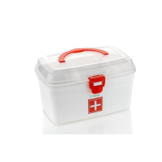 Deals and Offers on - Clazkit BPA-Free Emergency Indoor Outdoor Medical Utility Cabinet Organizer Detachable Tray Medical Box (White) Deals, Discounts & Offers on - Clazkit BPA-Free Emergency Indoor Outdoor Medical Utility Cabinet Organizer Detachable Tray Medical Box (White)
