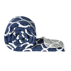 Deals and Offers on - Divine Casa Microfibre Mild Winter Abstract Printed Reversible Single Bed Comforter Blanket Light Weight Quilt Duvet, Navy Blue & White 1 Pieces Deals, Discounts & Offers on - Divine Casa Microfibre Mild Winter Abstract Printed Reversible Single Bed Comforter Blanket Light Weight Quilt Duvet, Navy Blue & White 1 Pieces