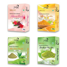 Deals and Offers on Beauty Care - Glowious Face Pack Powder Combo of 4 for Skin & Hair Care|Authentic & Unadulterated Extraction Deals, Discounts & Offers on Beauty Care - Glowious Face Pack Powder Combo of 4 for Skin & Hair Care|Authentic & Unadulterated Extraction