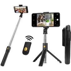 Deals, Discounts & Offers on Mobile Accessories - Pecan P Plus Bluetooth Extendable Selfie Sticks with Wireless Remote and Tripod Stand, 3-in-1 Multifunctional Selfie Stick with Tripod Stand Compatible with iPhone/Samsung/Oppo/Vivo and All Phones