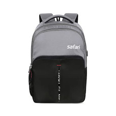 Deals and Offers on Beauty Care - Safari Sneak Casual Backpack with USB Charging Port 26 Ltrs Water Resistant Fabric - Grey, L (SNEAK19CBGRE) Deals, Discounts & Offers on Beauty Care - Safari Sneak Casual Backpack with USB Charging Port 26 Ltrs Water Resistant Fabric - Grey, L (SNEAK19CBGRE)