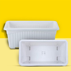 Deals and Offers on Gardening Tools - Kraft Seeds by 10CLUB Plastic Window Planters - 1 Pc (13 Inch, White) Deals, Discounts & Offers on Gardening Tools - Kraft Seeds by 10CLUB Plastic Window Planters - 1 Pc (13 Inch, White)