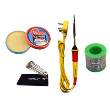 Deals, Discounts & Offers on Irons - FADMAN BASIC COMPLETE KIT TYPE-4 SOLDERING IRON KIT | STAND | SOLDER WIRE | PASTE | YELLOW SOLDERING IRON |