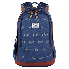 Deals and Offers on Backpacks - Gear Scuba 28 LTRS Casual Backpack with RainCover (NAVY BLUE - BEIGE), One Size (BKPSCUBAR0522) Deals, Discounts & Offers on Backpacks - Gear Scuba 28 LTRS Casual Backpack with RainCover (NAVY BLUE - BEIGE), One Size (BKPSCUBAR0522)
