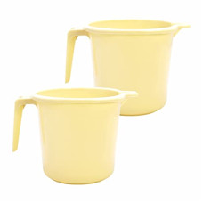 Deals and Offers on Home Improvement - Wonder Homeware Dyna 1000 Bathroom Mug, Strong Plastic Material,for use in Bathroom, Kitchen, Laundry, Garage,Pack of 2, 1 Litre, Blue Color (Yellow) Deals, Discounts & Offers on Home Improvement - Wonder Homeware Dyna 1000 Bathroom Mug, Strong Plastic Material,for use in Bathroom, Kitchen, Laundry, Garage,Pack of 2, 1 Litre, Blue Color (Yellow)