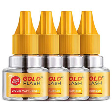 Deals and Offers on - Good knight Gold Flash Liquid Vapourizer | Mosquito Repellent Refill | Pack of 4 (45ml each) Deals, Discounts & Offers on - Good knight Gold Flash Liquid Vapourizer | Mosquito Repellent Refill | Pack of 4 (45ml each)
