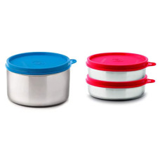 Deals and Offers on - Signoraware Executive Big Stainless Steel Container, 500ml/20mm, Blue & Mini Mate Container, Set of 2, 60ml Each, Red Combo Deals, Discounts & Offers on - Signoraware Executive Big Stainless Steel Container, 500ml/20mm, Blue & Mini Mate Container, Set of 2, 60ml Each, Red Combo