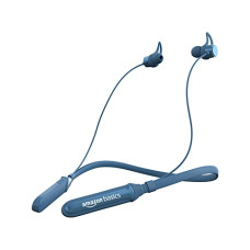 Deals and Offers on Headphones - Amazon Basics in-Ear Bluetooth 5.0 Neckband with Up to 30 Hours Playtime, with Mic, Magnetic Earbuds, Voice Assistant, Dual Pairing and IPX6 Rated, Blue Deals, Discounts & Offers on Headphones - Amazon Basics in-Ear Bluetooth 5.0 Neckband with Up to 30 Hours Playtime, with Mic, Magnetic Earbuds, Voice Assistant, Dual Pairing and IPX6 Rated, Blue