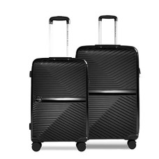 Deals, Discounts & Offers on  - Nasher Miles Bruges Hard-Sided Polypropylene Luggage Set of 2 Black Trolley Bags (65 & 75 cm)