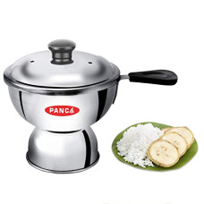 Deals, Discounts & Offers on Cookware - Panca Chiratta Puttu Maker with Handle Use with Pressure Cooker Puttu Kutti Puttu Steamer Silver, Make in India