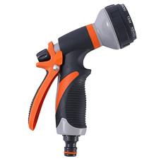 Deals and Offers on Gardening Tools - NIKAVI Garden Hose Nozzle, Water Hose Nozzle Spray, Heavy Duty Water Spray Gun High Pressure Washer Sprayer with 8 Patterns, Suitable Deals, Discounts & Offers on Gardening Tools - NIKAVI Garden Hose Nozzle, Water Hose Nozzle Spray, Heavy Duty Water Spray Gun High Pressure Washer Sprayer with 8 Patterns, Suitable