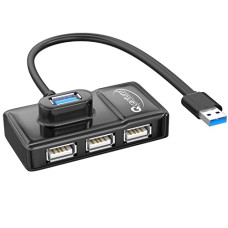 Deals and Offers on - Quantum 4 Port USB Hub (1 Port 3.0 & 3 Port 2.0) with High Speed Data Transfer, Plug Play Usage, Compatible with Laptop, PC and Other USB-A Devices, QHM7532 (Black) Deals, Discounts & Offers on - Quantum 4 Port USB Hub (1 Port 3.0 & 3 Port 2.0) with High Speed Data Transfer, Plug Play Usage, Compatible with Laptop, PC and Other USB-A Devices, QHM7532 (Black)