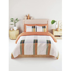 Deals, Discounts & Offers on  - Bianca 192TC Bamboo Micro King Bedsheet with 2 Pillow Covers -3Pc Set (Tokyo-Bay) Checks-Multi
