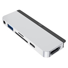Deals and Offers on - HyperDrive 6-in-1 USB-C Hub/Silver Deals, Discounts & Offers on - HyperDrive 6-in-1 USB-C Hub/Silver
