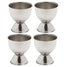 Deals and Offers on - Dynore Stainless Steel Set of 4 Egg Cups Large Deals, Discounts & Offers on - Dynore Stainless Steel Set of 4 Egg Cups Large