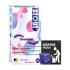 Deals and Offers on Sexual Welness - Stout Ultra Thin Longlast XtremeFeel Condoms for Men | Lubricated for Extra Pleasure | Thinnest condom Deals, Discounts & Offers on Sexual Welness - Stout Ultra Thin Longlast XtremeFeel Condoms for Men | Lubricated for Extra Pleasure | Thinnest condom