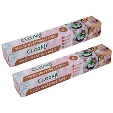 Deals and Offers on - Clazkit Food Wrapping Paper - 20 Meters Food Grade, Microwave Safe,100% Hygienic,Pack of 2 Deals, Discounts & Offers on - Clazkit Food Wrapping Paper - 20 Meters Food Grade, Microwave Safe,100% Hygienic,Pack of 2
