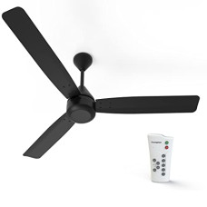 Deals and Offers on - Crompton Energion Cromair 1200mm (48 inch) High Speed 5S 28W Energy Efficient BLDC Antidust Ceiling Fan with Remote, Onyx Black Deals, Discounts & Offers on - Crompton Energion Cromair 1200mm (48 inch) High Speed 5S 28W Energy Efficient BLDC Antidust Ceiling Fan with Remote, Onyx Black