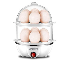 Deals and Offers on - Arckord Multifunction Electric 2 Layer 14 Egg Boiler Cooker & Steamer Automatic Off Double Layer Egg Boiler Cooker Machine Ideal Deals, Discounts & Offers on - Arckord Multifunction Electric 2 Layer 14 Egg Boiler Cooker & Steamer Automatic Off Double Layer Egg Boiler Cooker Machine Ideal