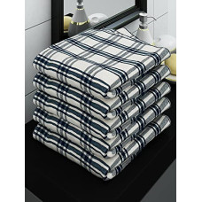 Deals, Discounts & Offers on  - Athom Living Ecosaviour Premium Cotton Bath Towel Luxar White (Pack of 5)