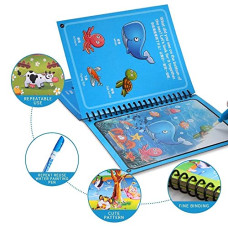 Deals, Discounts & Offers on Electronics - GLUN Water Magic Book, Magic Doodle Pen, Coloring Doodle Drawing Board Games for Kids, Educational Book